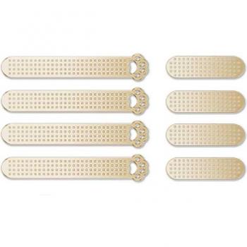 Malla de Metal Antipolvo para iPhone 13 Pro Max - Pegatinas a Prueba de Polvo (8 Uds)