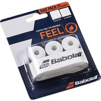 Babolat Syntec Pro + VS Original-Weiß Overgrip, Unisex Adulto, Blanco, Talla única
