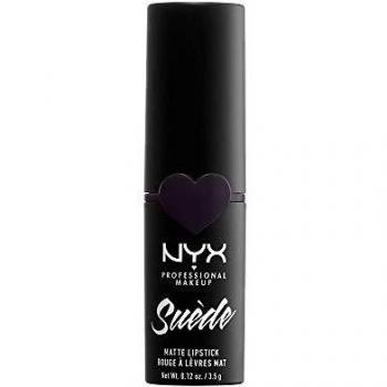Nyx Professional Makeup Barra De Labios Mate De Larga Duración Y Cobertura Total Suede Matte Lipstick Tono 18 Doom Color Negro