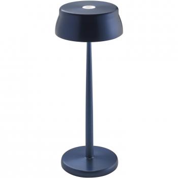 Lámpara de mesa LED Sister Light recargable a batería, azul anodizado 3W 270lm IP65