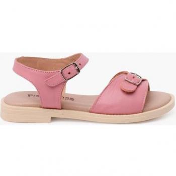Sandalias abiertas de niña de piel con pala y hebilla