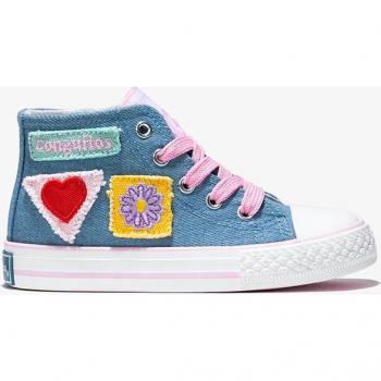 Conguitos - Zapatillas Altas de Niña Parches Lona Denim NV128334 Casual