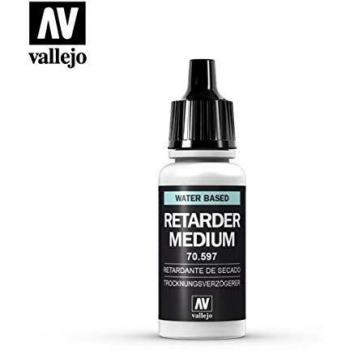 VALLEJO Retarder Medium Retardante de Secado a Base de Agua, Incolor, 17 ml