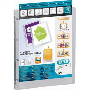 Carpeta Canguro Oxford Polyvision A4, 4 Anillas de 20mm, Cubierta de Polipropileno Transparente