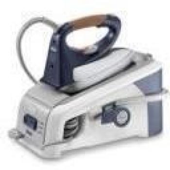 De'Longhi PRO1707 Centro de planchado, 1400 W, 0.8 litros, 6 bares, vapor hasta 100 g/min, acero inoxidable, plástico, Violeta