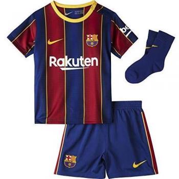 NIKE FC Barcelona Temporada 2020/21-FCB I NK BRT HMCD4607-456 Kit Completo Primera Equipación, Niño, Deep Royal Blue/Varsity Maize Full Sponsor, 24-36