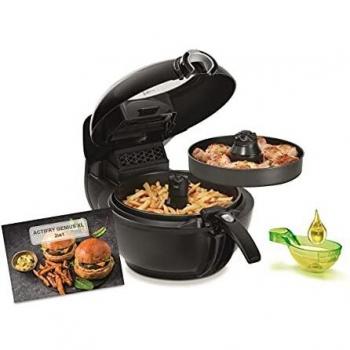 Tefal Freidora de aire caliente YV9708 ActiFry Genius XL 2 en 1 | 1500 vatios | capacidad: 1,7 kg | 9 programas automáticos | tecnología 2 en 1 | negro