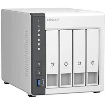 QNAP TS-433 NAS Torre 4GB RAM Cortex-A55 4 Bahías HDD Ethernet 1x2.5GbE+1xGbE