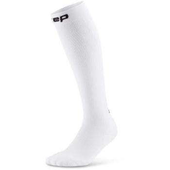 CEP Women's Core 5.0 Tall Compression Running Socks for Optimal Blood Circulation and Fast Recovery, White
