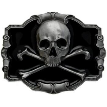 Skull & Cross Bones Cinturón Hebilla en una Mi presentación Cajas.