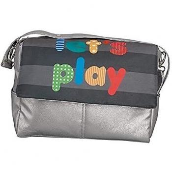 Babyline Let's Play - Bolso de piel, unisex, color azul