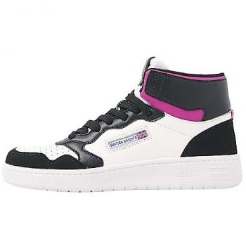 British Knights Noors Mid Women's Sneakers - Black, White, Pink
