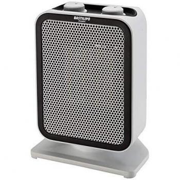 Bastilipo 8437000867401 Termoventilador PTC vertical, oscilante 1500W con potencción sobrecalentamiento, Plástico, Blanco
