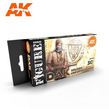 Set de Colores para Pintar Uniformes del Cuerpo Africano Alemán AK-11628 de AK Interactive