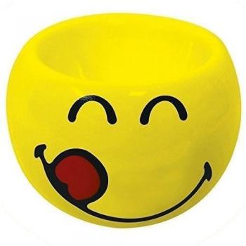 zakdesigns 6727 - 4463 Smiley Delicious huevera de porcelana 6 cm), color amarillo