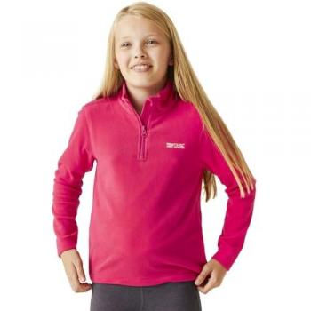 Regatta Kids Hot Shot II Half Zip Fleece Jacket - Pink - Regular Fit 9-10 Years