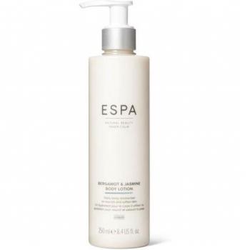 ESPA Bergamot & Jasmine Body Lotion 250ml - Hydrating body lotion, infused with bergamot and jasmine essential oils, designed to nourish and soften the skin, suitable for all skin types, free from parabens and artificial fragrances