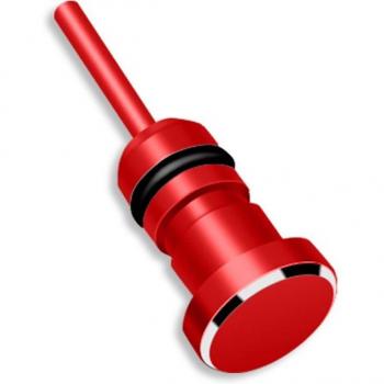 Tapón Antipolvo para Auriculares 3.5mm AUX con Pin de Eliminación de Tarjeta para iPhone, PC y Portátil