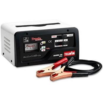 Telwin TE-807576 Cargador de Bateria, 180 W, 230 V, Rojo y negro