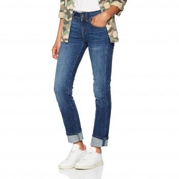 G-Star Women's Midge Straight Jeans, Medium Indigo Aged, Casual Denim