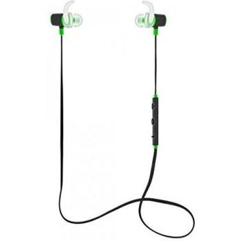 Agua geschützter Bluetooth 4.0 auriculares in-ear en verde - para deporte y ocio deportivo con integrado Headset - Minadax C5