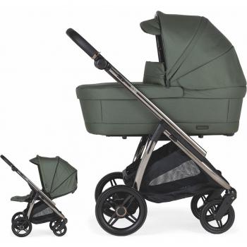 Carrito de bebé Dúo Bébécar Flowy Fumé