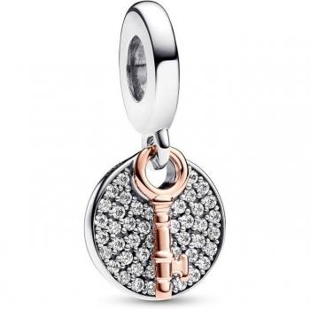 Pandora Double Key to Happiness Two-Tone Dangle Charm 783236C01