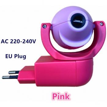 Proyector de Luz Nocturna LED con 6 Imágenes y Sensor de Fotocélula, Enchufe EU, Lámpara Decorativa para Dormitorio Infantil