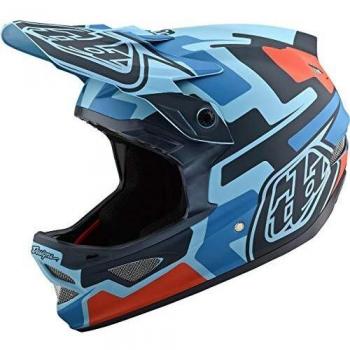 Troy Lee Designs 198682033 D3 Fiberlite, Speedcode azul/negro Md