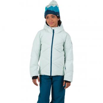 Chaqueta de esquí con capucha Rossignol Staci para niños, color azul claro, talla 10