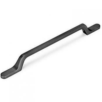 EMUCA Tirador para Muebles, Aluminio, Gris Oscuro, 128 mm