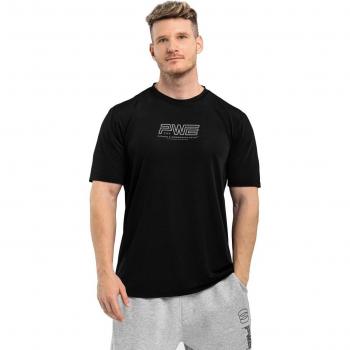 Camiseta de Hombre Siroko PWE Dare Negra de Manga Corta para Fitness