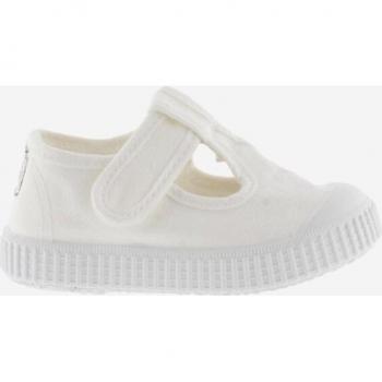 Victoria 1915 Children's Canvas Closed Sandals with Adhesive Strap and Rubber Toe Cap