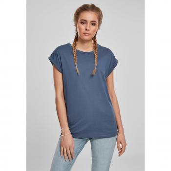 Urban Classics Ladies Extended Shoulder T-Shirt - Vintage Blue - XS to XL