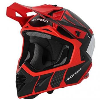 Acerbis Casco de Cross X-Track Negro-Rojo 2023 M