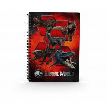 Libreta Efecto 3D Carnivorous Jurassic World SD Toys