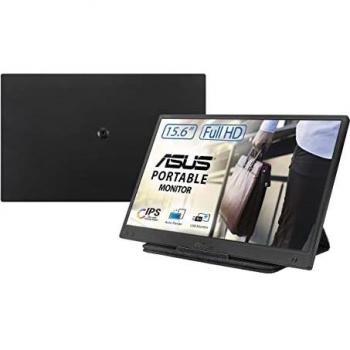ASUS MB166B Monitor Portátil ZenScreen, USB de 15,6 Pulgadas, Full HD, IPS, USB 3.2, Superficie Antirreflejos