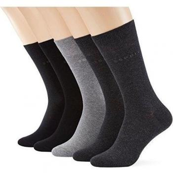 Esprit Solid-Mix 5-Pack M SO Calcetines, Multicolor