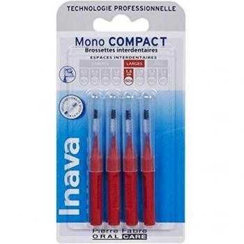 Inava Mono Compact Interdental Brushes Wide 1.5mm Red Pack of 4