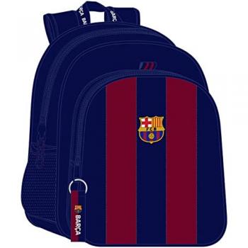Mochila Escolar Oficial F.C. Barcelona 23/24 Adaptable a Carro, 32x38x12 cm, Ideal para Niños y Niñas, Color Azul Marino/Rojo
