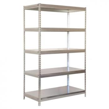 Estantería Metálica Industrial Galvanizada SimonRack 2000x1200x450 mm, 5 Estantes, Soporta 300 kg por Estante
