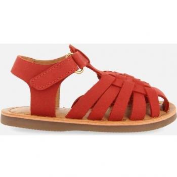 SANDALIAS ROJAS DE PIEL ESTILO CANGREJERA PARA BEBÉ HARRAH