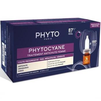 Phyto Phytocyane Progressive Anti-Hair Loss Treatment for Women 12 x 5ml