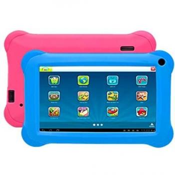 Tablet denver 10.1pulgadas taq - 10473kbluepink - WiFi - 0.3 mpx - 16gb ROM - 2gb ram - 4400 mah para niños + Fundas Azul y Ros