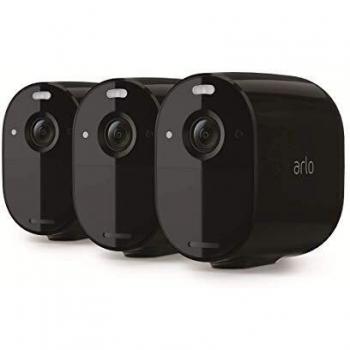 Kit de 3 Cámaras de Seguridad Arlo Essential - Wi-Fi, Inalámbricas, Resistente a la Intemperie, Visión Nocturna a Color, 1080p