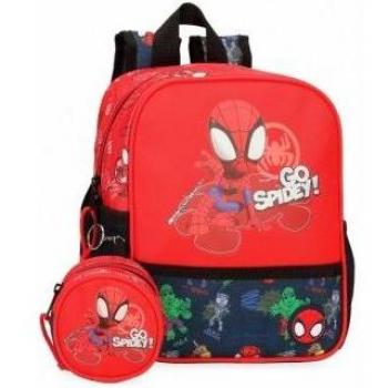 Mochila guardería Go Spidey adaptable - rojo