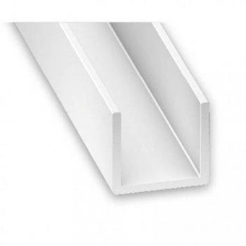 CQFD U PVC blanco 10 x 14 x 1 mm int.12 1 m