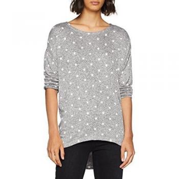 Only Onlmelia 3/4 Top Jrs Noos Camisa Manga Larga, Gris