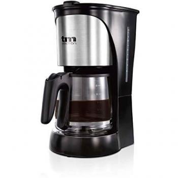TM Electron TMPCF005 cafetera eléctrica de goteo, 1000W de potencia, jarra de 1,5L para 12 tazas y filtro extraíble