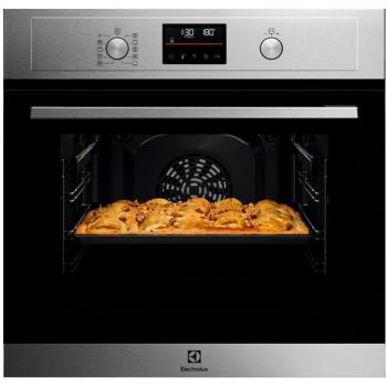 Horno Multifunción Electrolux EOH4P56BX, 60 cm, Pirólisis, 2320 W, Clase Energética A+, Negro/Acero Inoxidable